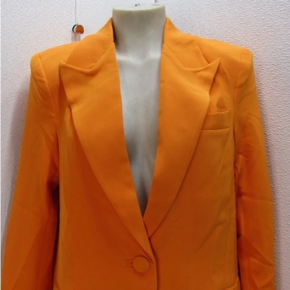 REVOLVE Camila Coelho Women's US XXS  Morena Classy Blazer Bright Orange - Picture 4 of 15